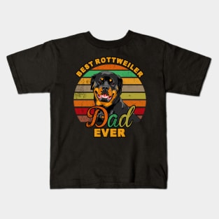 Best Rottweiler Dad Ever Kids T-Shirt